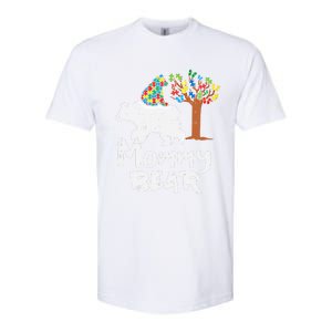 Mommy Bear Puzzle Autism Awareness Mom Mama Mother Gift Softstyle CVC T-Shirt