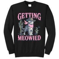 Meowdy Bachelorette Party Cowgirl Getting Meowied Cat Bride Sweatshirt