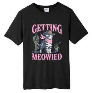 Meowdy Bachelorette Party Cowgirl Getting Meowied Cat Bride Tall Fusion ChromaSoft Performance T-Shirt