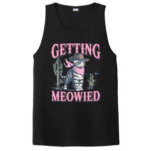 Meowdy Bachelorette Party Cowgirl Getting Meowied Cat Bride PosiCharge Competitor Tank