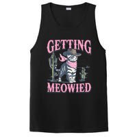 Meowdy Bachelorette Party Cowgirl Getting Meowied Cat Bride PosiCharge Competitor Tank