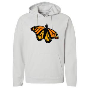 Monarch Butterfly Pocket By Milkweed Mavens Nature Performance Fleece Hoodie