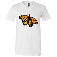 Monarch Butterfly Pocket By Milkweed Mavens Nature V-Neck T-Shirt