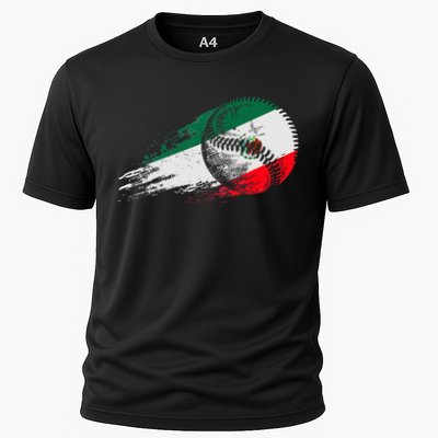 Mexican Baseball Player Mexico Flag Baseball Lover Performance Shirt