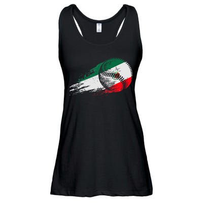 Mexican Baseball Player Mexico Flag Baseball Lover Ladies Essential Flowy Tank