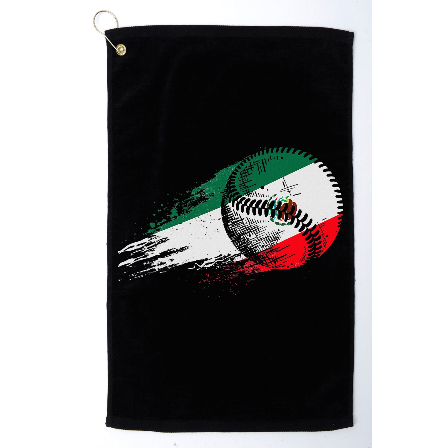 Mexican Baseball Player Mexico Flag Baseball Lover Golf Towel