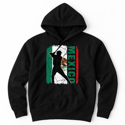 Mexican Baseball Player Mexico Flag Baseball Fans Hoodie