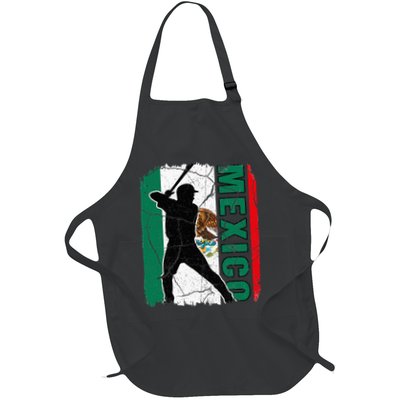 Mexican Baseball Player Mexico Flag Baseball Fans Apron