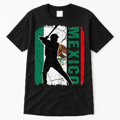 Mexican Baseball Player Mexico Flag Baseball Fans Tall T-Shirt