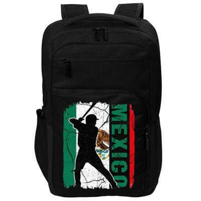 Mexican Baseball Player Mexico Flag Baseball Fans Impact Tech Backpack