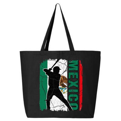 Mexican Baseball Player Mexico Flag Baseball Fans 25L Jumbo Tote