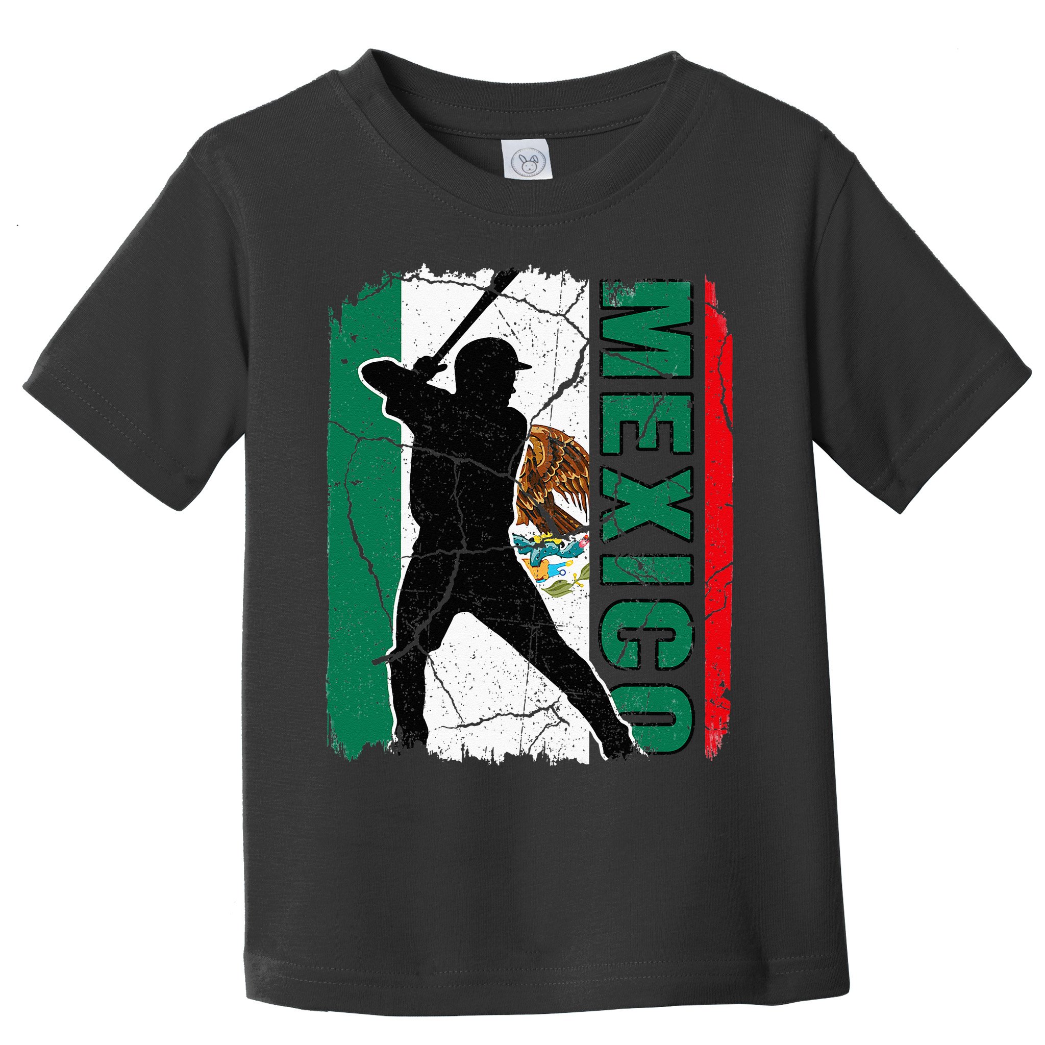 Mexican Baseball Player Mexico Flag Baseball Fans Toddler T-Shirt
