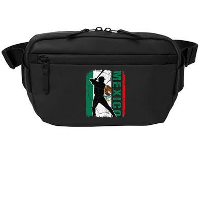 Mexican Baseball Player Mexico Flag Baseball Fans Crossbody Pack