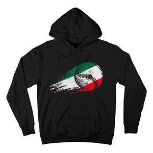 Mexican Baseball Player Mexico Flag Baseball Lover Hoodie