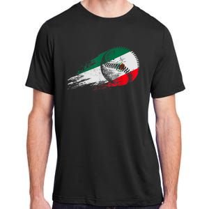 Mexican Baseball Player Mexico Flag Baseball Lover Adult ChromaSoft Performance T-Shirt