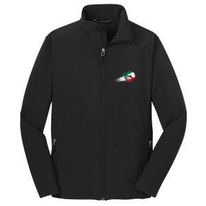 Mexican Baseball Player Mexico Flag Baseball Lover Core Soft Shell Jacket