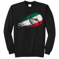 Mexican Baseball Player Mexico Flag Baseball Lover Tall Sweatshirt