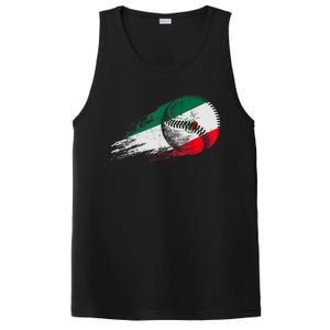 Mexican Baseball Player Mexico Flag Baseball Lover PosiCharge Competitor Tank