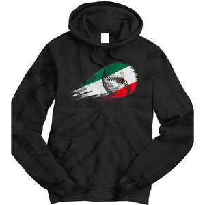 Mexican Baseball Player Mexico Flag Baseball Lover Tie Dye Hoodie