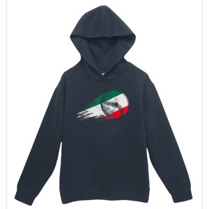 Mexican Baseball Player Mexico Flag Baseball Lover Urban Pullover Hoodie