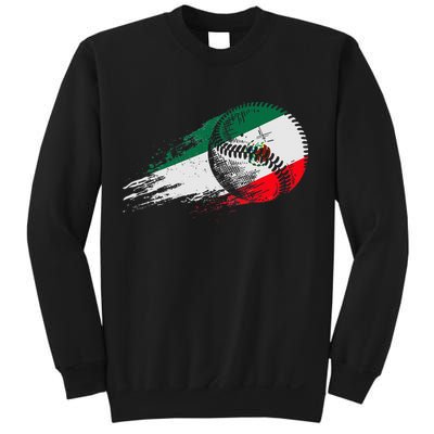 Mexican Baseball Player Mexico Flag Baseball Lover Sweatshirt