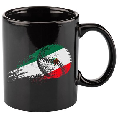 Mexican Baseball Player Mexico Flag Baseball Lover 11oz C Handle Ceramic Mug