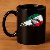 Mexican Baseball Player Mexico Flag Baseball Lover 11oz C Handle Ceramic Mug
