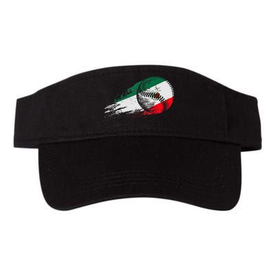 Mexican Baseball Player Mexico Flag Baseball Lover Visor