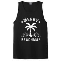 Merry Beachmas Palm Tree Beach Christmas PosiCharge Competitor Tank