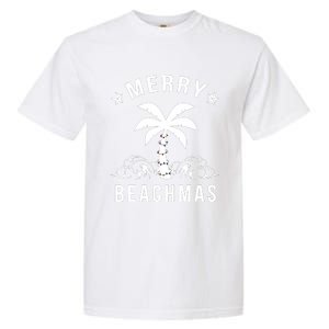 Merry Beachmas Palm Tree Beach Christmas Garment-Dyed Heavyweight T-Shirt