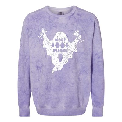 More Boos Please Colorblast Crewneck Sweatshirt