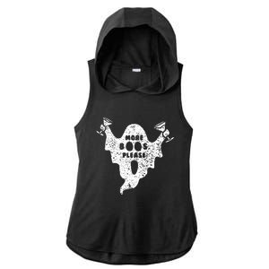 More Boos Please Ladies PosiCharge Tri-Blend Wicking Draft Hoodie Tank