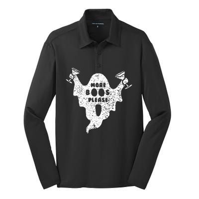 More Boos Please Silk Touch Performance Long Sleeve Polo