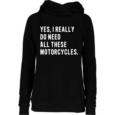 Motorcyclist Biker Pun For Motorcycle Motorbike Riding Rider Womens Funnel Neck Pullover Hood