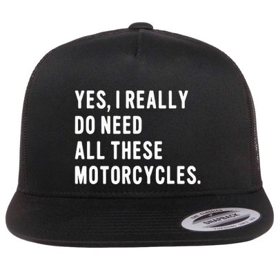 Motorcyclist Biker Pun For Motorcycle Motorbike Riding Rider Flatbill Hat