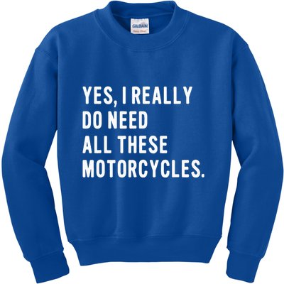 Motorcyclist Biker Pun For Motorcycle Motorbike Riding Rider Kids Sweatshirt