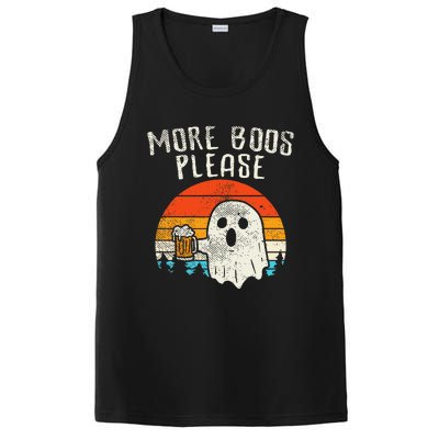 More Boos Please Ghost Beer Retro Halloween Drinking PosiCharge Competitor Tank