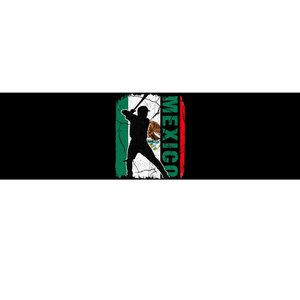 Mexican Baseball Player Mexico Flag Baseball Fans Bumper Sticker