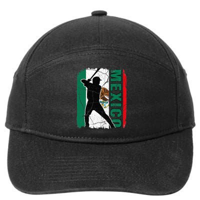 Mexican Baseball Player Mexico Flag Baseball Fans 7-Panel Snapback Hat