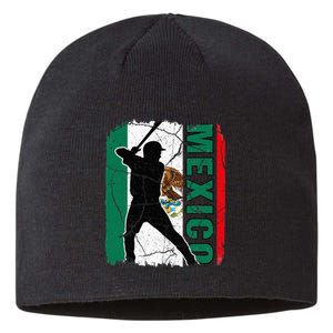 Mexican Baseball Player Mexico Flag Baseball Fans Sustainable Beanie