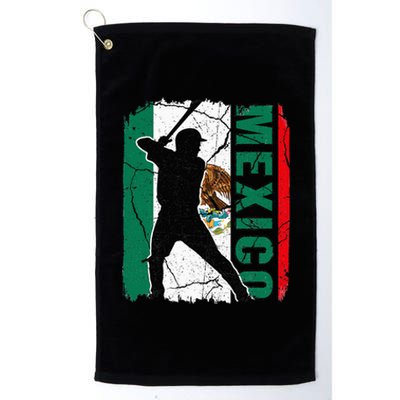 Mexican Baseball Player Mexico Flag Baseball Fans Platinum Collection Golf Towel