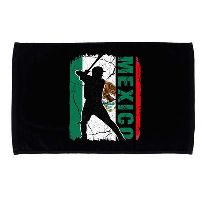 Mexican Baseball Player Mexico Flag Baseball Fans Microfiber Hand Towel