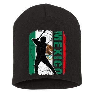 Mexican Baseball Player Mexico Flag Baseball Fans Short Acrylic Beanie