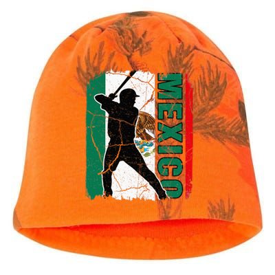 Mexican Baseball Player Mexico Flag Baseball Fans Kati - Camo Knit Beanie