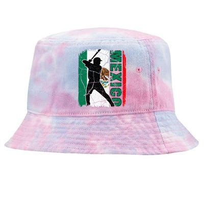 Mexican Baseball Player Mexico Flag Baseball Fans Tie-Dyed Bucket Hat