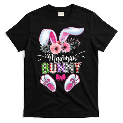 Mawmaw Bunny Plaid Shirt Happy Easter Day T-Shirt