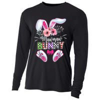 Mawmaw Bunny Plaid Shirt Happy Easter Day Cooling Performance Long Sleeve Crew