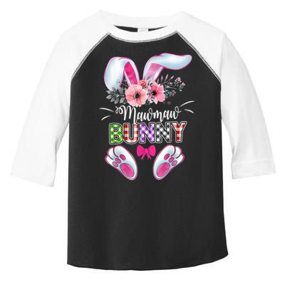 Mawmaw Bunny Plaid Shirt Happy Easter Day Toddler Fine Jersey T-Shirt