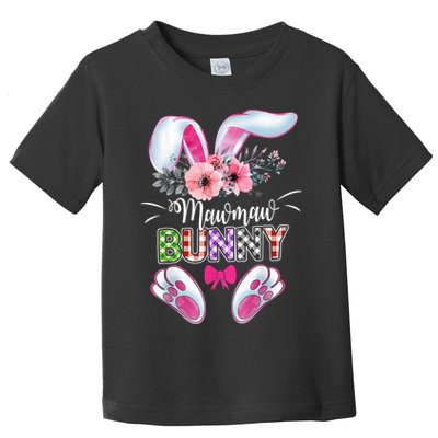 Mawmaw Bunny Plaid Shirt Happy Easter Day Toddler T-Shirt