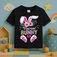 Mawmaw Bunny Plaid Shirt Happy Easter Day Toddler T-Shirt